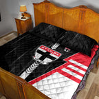 St Kilda Saints Quilt Bed Set Modern Geometric Sports Graphic Style