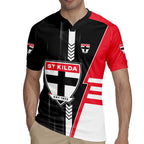 Personalized St Kilda Saints Rugby Jersey Modern Geometric Sports Graphic Style
