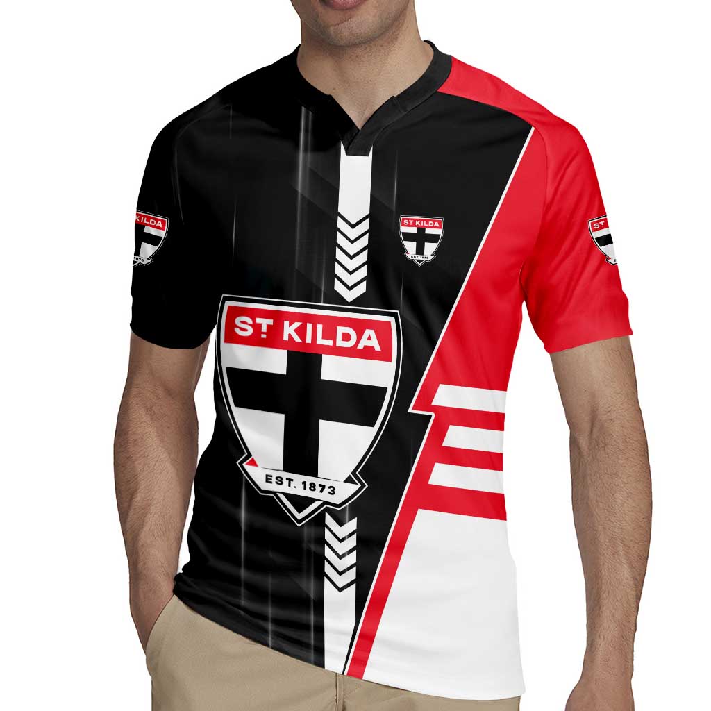 Personalized St Kilda Saints Rugby Jersey Modern Geometric Sports Graphic Style