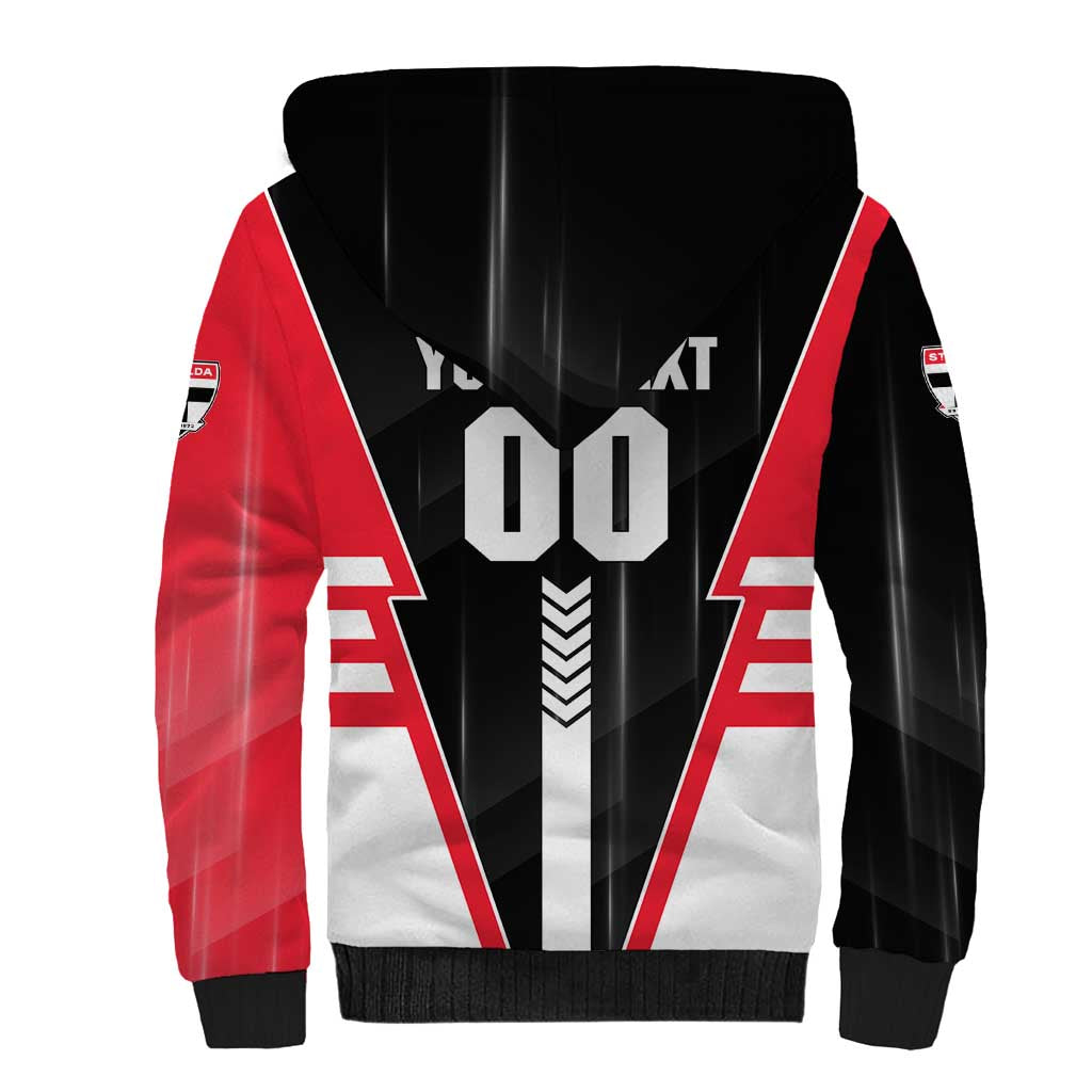 Personalized St Kilda Saints Sherpa Hoodie Modern Geometric Sports Graphic Style