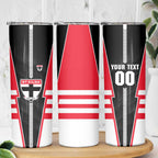 Personalized St Kilda Saints Skinny Tumbler Modern Geometric Sports Graphic Style