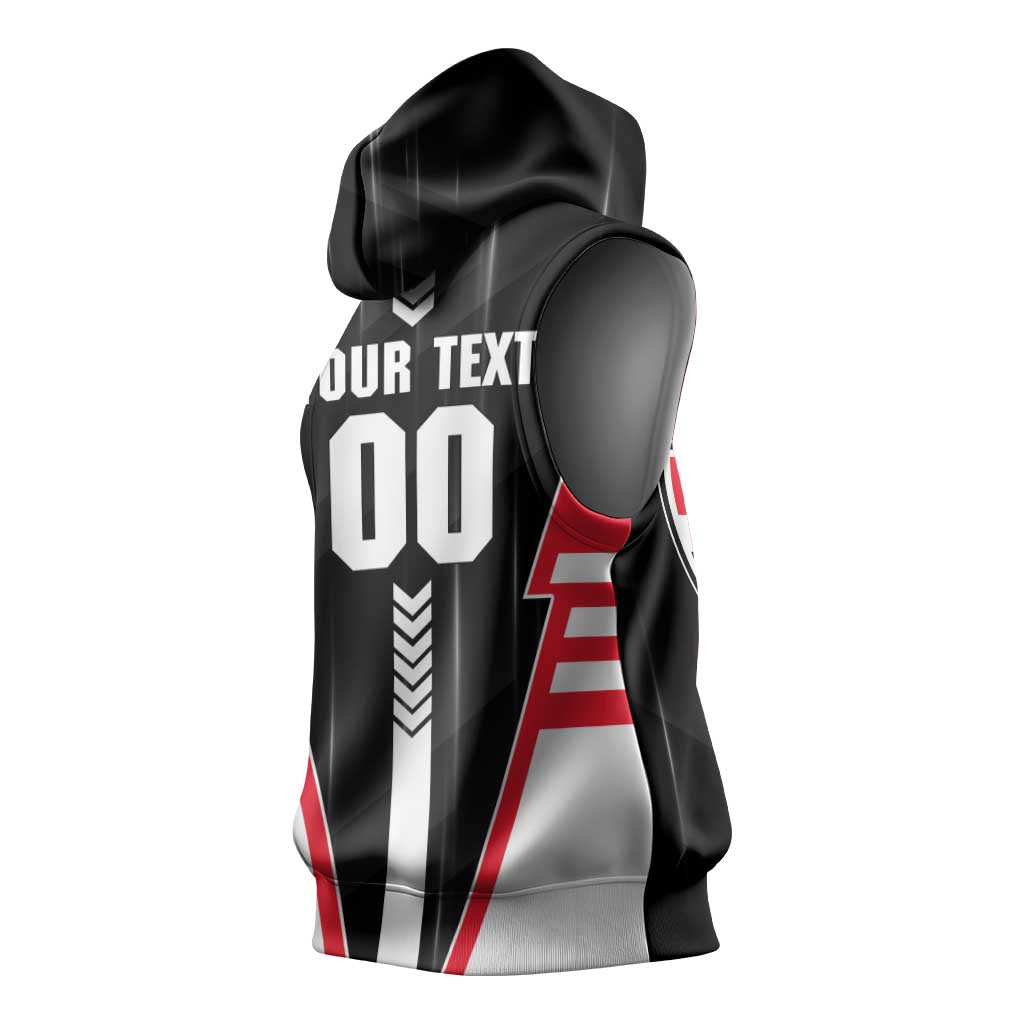 Personalized St Kilda Saints Sleeveless Hoodie Modern Geometric Sports Graphic Style