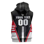 Personalized St Kilda Saints Sleeveless Zip Hoodie Modern Geometric Sports Graphic Style