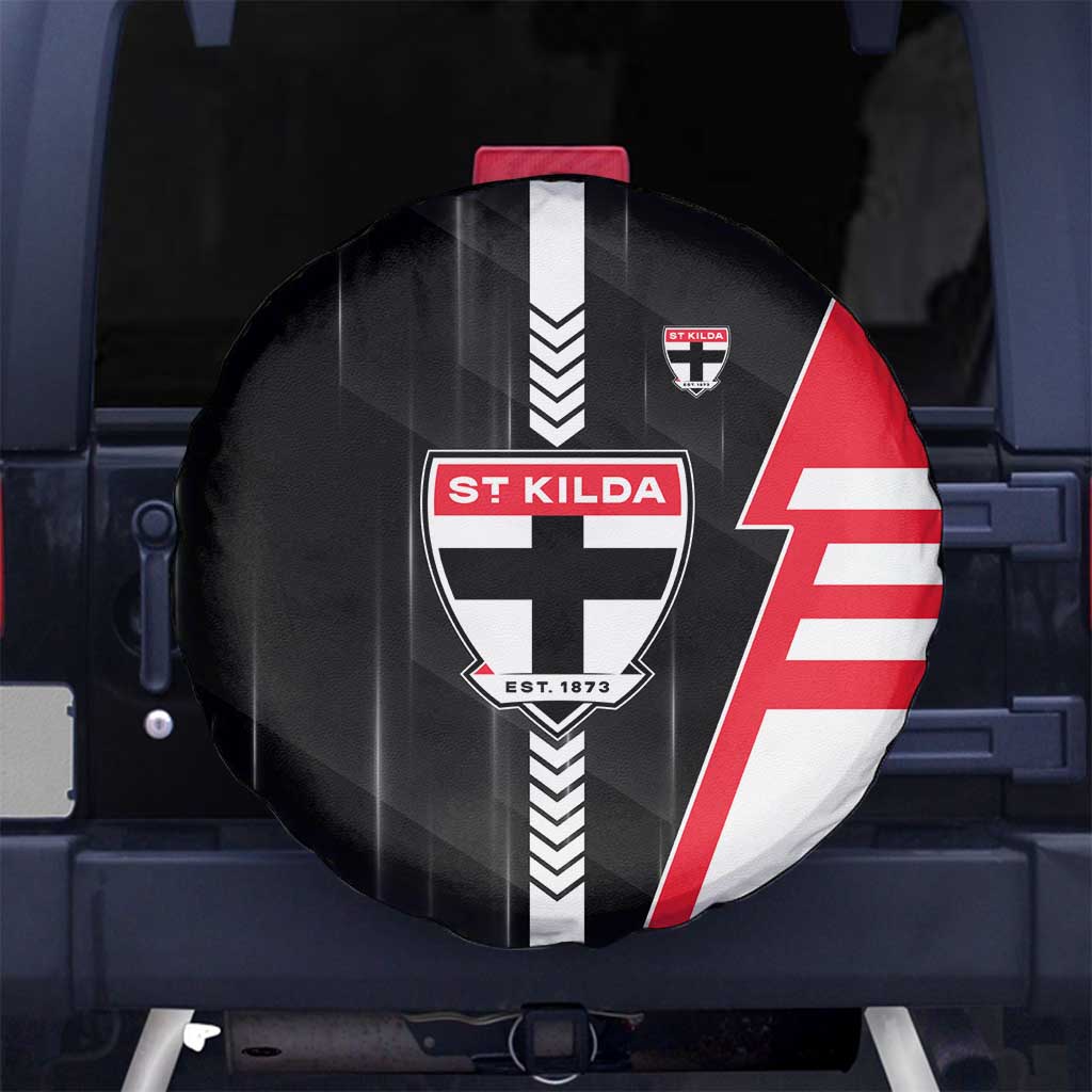 St Kilda Saints Spare Tire Cover Modern Geometric Sports Graphic Style