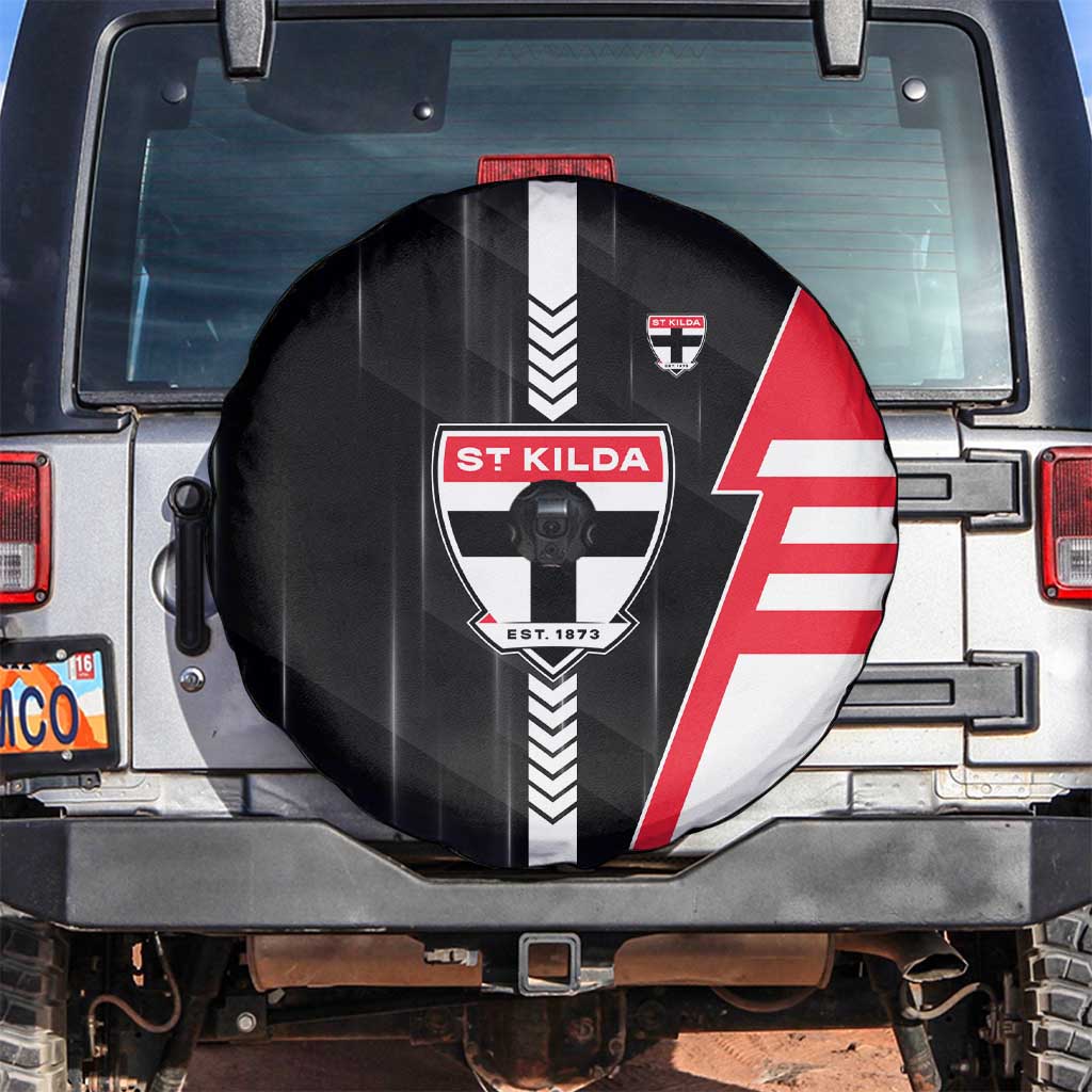 St Kilda Saints Spare Tire Cover Modern Geometric Sports Graphic Style