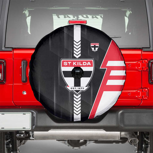 St Kilda Saints Spare Tire Cover Modern Geometric Sports Graphic Style