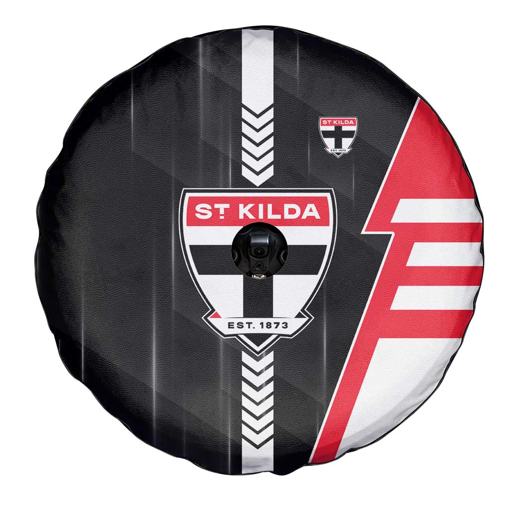 St Kilda Saints Spare Tire Cover Modern Geometric Sports Graphic Style