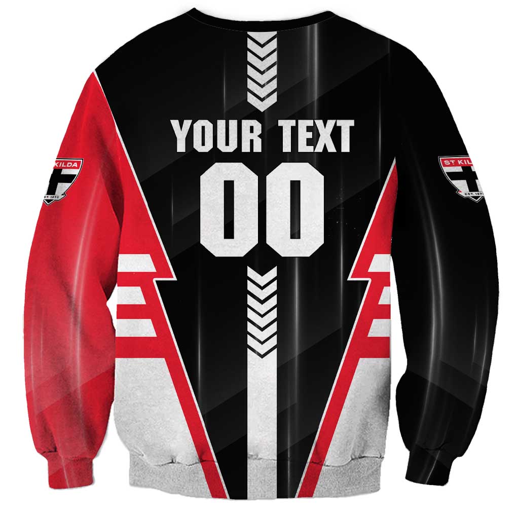 Personalized St Kilda Saints Sweatshirt Modern Geometric Sports Graphic Style