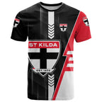 Personalized St Kilda Saints T Shirt Modern Geometric Sports Graphic Style