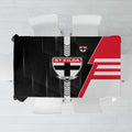 St Kilda Saints Tablecloth Modern Geometric Sports Graphic Style