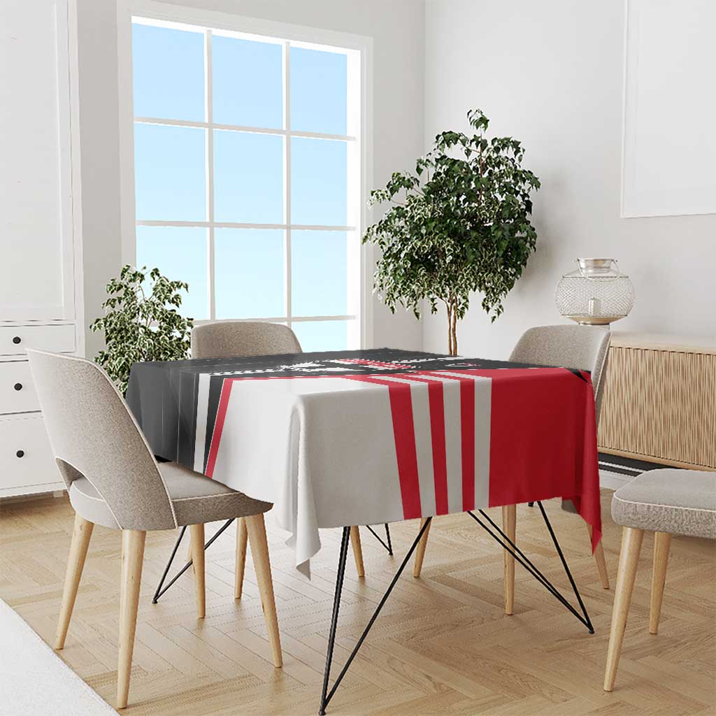 St Kilda Saints Tablecloth Modern Geometric Sports Graphic Style