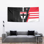 St Kilda Saints Tapestry Modern Geometric Sports Graphic Style