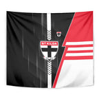 St Kilda Saints Tapestry Modern Geometric Sports Graphic Style