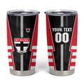 Personalized St Kilda Saints Tumbler Cup Modern Geometric Sports Graphic Style