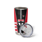 Personalized St Kilda Saints Tumbler Cup Modern Geometric Sports Graphic Style
