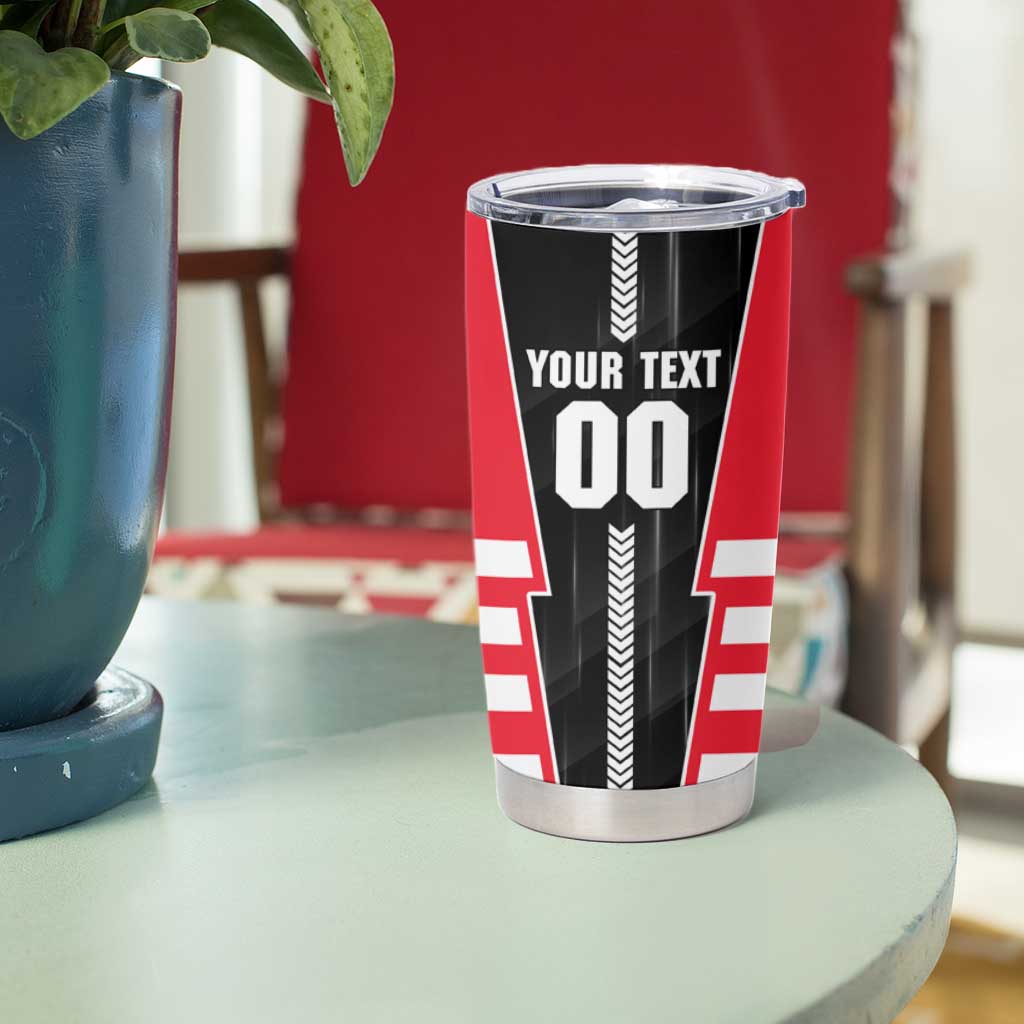 Personalized St Kilda Saints Tumbler Cup Modern Geometric Sports Graphic Style