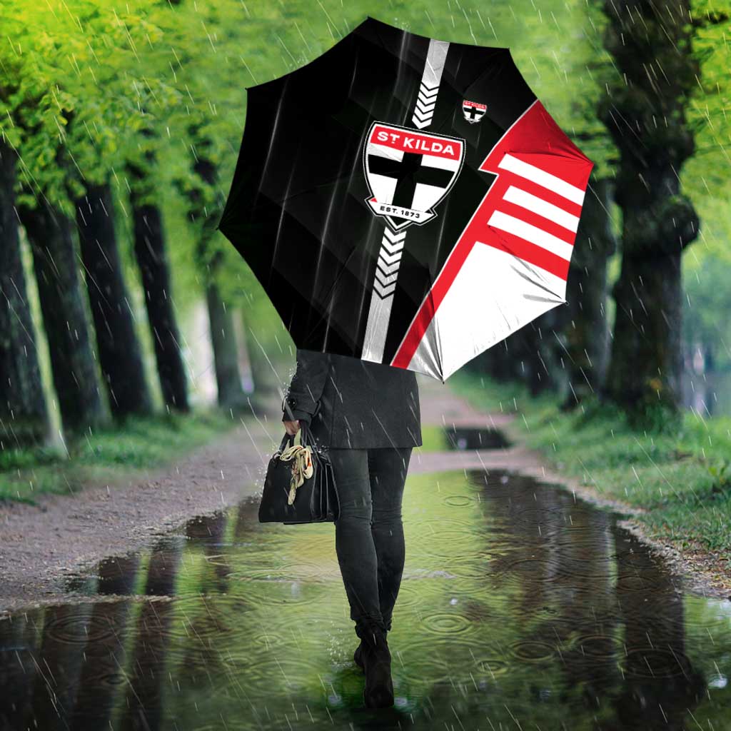 St Kilda Saints Umbrella Modern Geometric Sports Graphic Style
