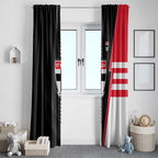 St Kilda Saints Window Curtain Modern Geometric Sports Graphic Style