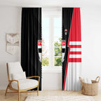 St Kilda Saints Window Curtain Modern Geometric Sports Graphic Style