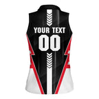 Personalized St Kilda Saints Women Sleeveless Polo Shirt Modern Geometric Sports Graphic Style