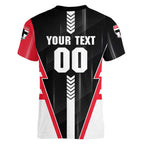 Personalized St Kilda Saints Women V-Neck T-Shirt Modern Geometric Sports Graphic Style