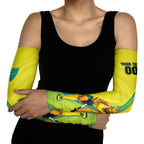 Personalised Hockeyroos Kangaroo Field Hockey Arm Sleeves Dynamic Australia Green Gold Athlete Mascot Design