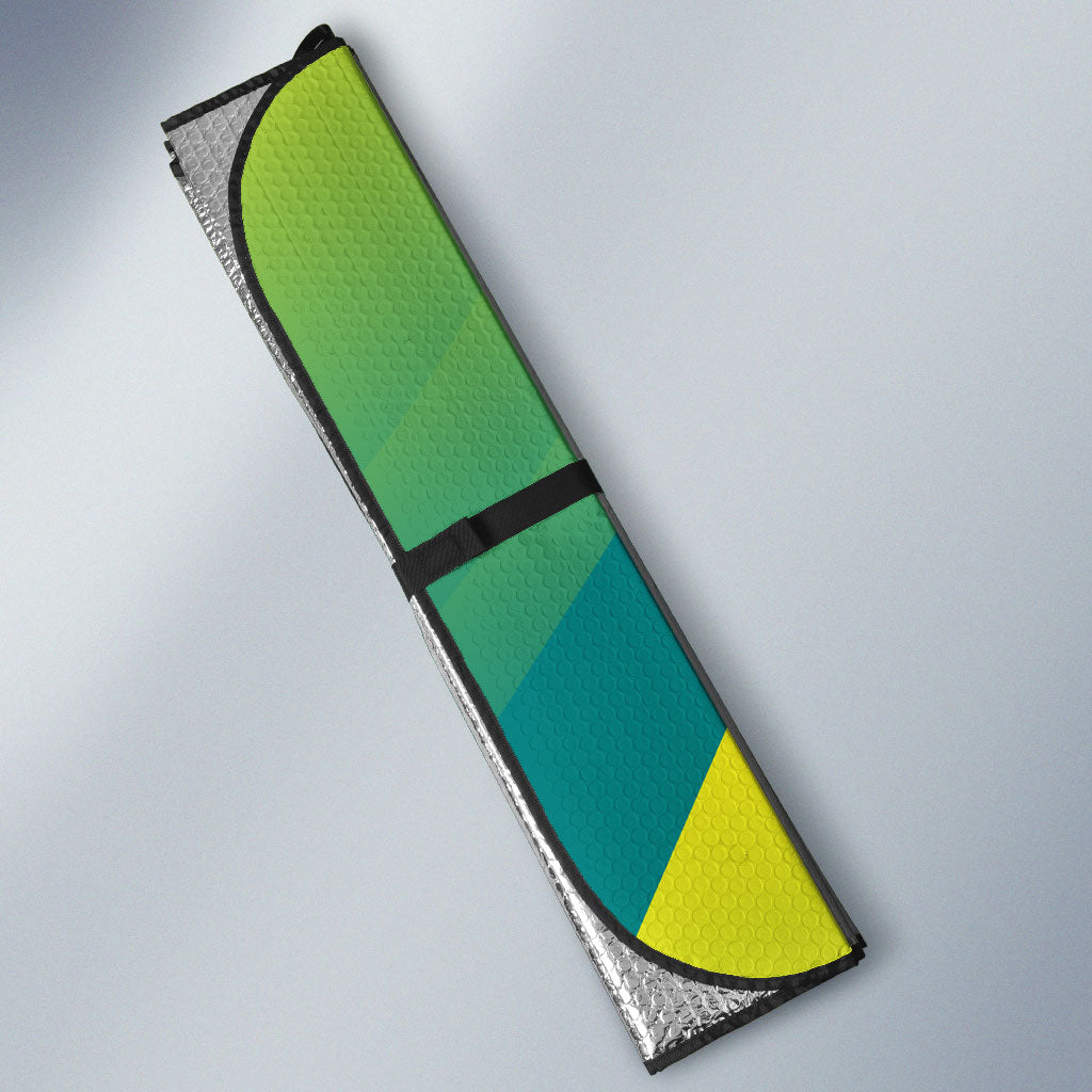 Personalised Hockeyroos Kangaroo Field Hockey Auto Sun Shade Dynamic Australia Green Gold Athlete Mascot Design