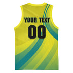 Personalised Hockeyroos Kangaroo Field Hockey Basketball Jersey Dynamic Australia Green Gold Athlete Mascot Design
