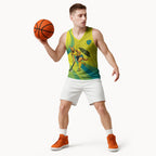 Personalised Hockeyroos Kangaroo Field Hockey Basketball Jersey Dynamic Australia Green Gold Athlete Mascot Design