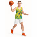 Personalised Hockeyroos Kangaroo Field Hockey Basketball Jersey Dynamic Australia Green Gold Athlete Mascot Design