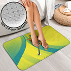 Personalised Hockeyroos Kangaroo Field Hockey Bathroom Set Dynamic Australia Green Gold Athlete Mascot Design
