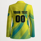 Personalised Hockeyroos Kangaroo Field Hockey Blazer Dynamic Australia Green Gold Athlete Mascot Design