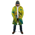Personalised Hockeyroos Kangaroo Field Hockey Cloak Dynamic Australia Green Gold Athlete Mascot Design