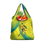 Personalised Hockeyroos Kangaroo Field Hockey Grocery Bag Dynamic Australia Green Gold Athlete Mascot Design