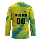 Personalised Hockeyroos Kangaroo Field Hockey Hockey Jersey Dynamic Australia Green Gold Athlete Mascot Design