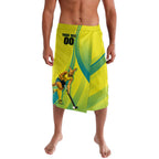 Personalised Hockeyroos Kangaroo Field Hockey Lavalava Dynamic Australia Green Gold Athlete Mascot Design