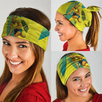 Personalised Hockeyroos Kangaroo Field Hockey Neck Gaiter Dynamic Australia Green Gold Athlete Mascot Design