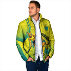 Personalised Hockeyroos Kangaroo Field Hockey Padded Jacket Dynamic Australia Green Gold Athlete Mascot Design