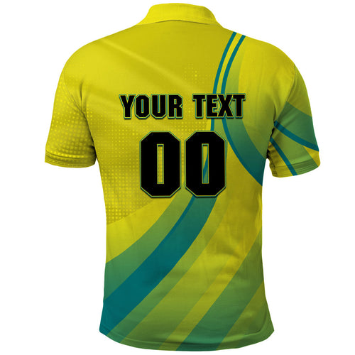 Personalised Hockeyroos Kangaroo Field Hockey Polo Shirt Dynamic Australia Green Gold Athlete Mascot Design