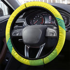 Hockeyroos Kangaroo Field Hockey Steering Wheel Cover Dynamic Australia Green Gold Athlete Mascot Design