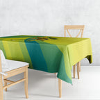 Personalised Hockeyroos Kangaroo Field Hockey Tablecloth Dynamic Australia Green Gold Athlete Mascot Design