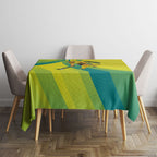Personalised Hockeyroos Kangaroo Field Hockey Tablecloth Dynamic Australia Green Gold Athlete Mascot Design