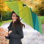 Personalised Hockeyroos Kangaroo Field Hockey Umbrella Dynamic Australia Green Gold Athlete Mascot Design