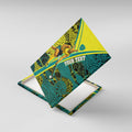 Custom Hockeyroos Kangaroo Field Hockey Canvas Wall Art Aboriginal Pattern Green Gold Dynamic Athlete Design