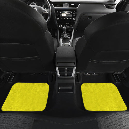 Custom Hockeyroos Kangaroo Field Hockey Car Mats Aboriginal Pattern Green Gold Dynamic Athlete Design