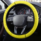 Hockeyroos Kangaroo Field Hockey Steering Wheel Cover Aboriginal Pattern Green Gold Dynamic Athlete Design