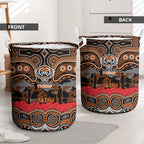 ANZAC Day Wests Tigers Laundry Basket Military Memorial Aboriginal Indigenous Art