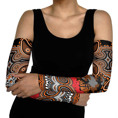 ANZAC Day Wests Tigers Arm Sleeves Military Memorial Aboriginal Indigenous Art