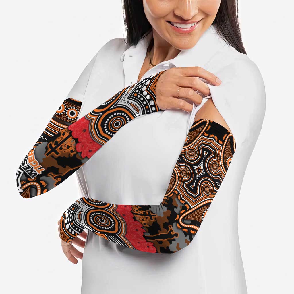 ANZAC Day Wests Tigers Arm Sleeves Military Memorial Aboriginal Indigenous Art
