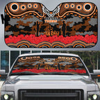 ANZAC Day Wests Tigers Auto Sun Shade Military Memorial Aboriginal Indigenous Art